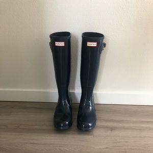 Hunter Boots Women's Size 10 Navy Blue